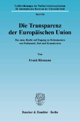 Die Transparenz der Europäischen Union
