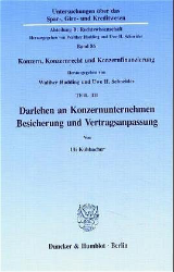 Darlehen an Konzernunternehmen. Besicherung und Vertragsanpassung