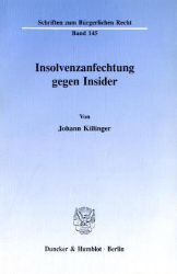 Insolvenzanfechtung gegen Insider