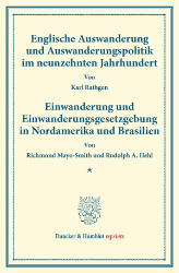 Englische Auswanderung und Auswanderungspolitik im neunzehnten Jahrhundert