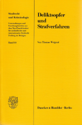 Deliktsopfer und Strafverfahren