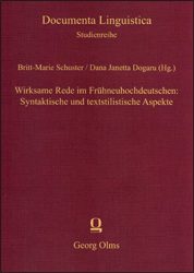 Wirksame Rede im Frühneuhochdeutschen: Syntaktische und textstilistische Aspekte