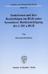 Sanktionen und ihre Rechtsfolgen im BGB unter besonderer Berücksichtigung des Paragraphen 241 a BGB