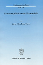 Buchcover Garantenpflichten aus Vertrautheit