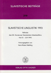 Slavistische Linguistik 1993