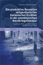 Buchcover Die produktive Rezeption zeitgenössischer italienischer Erzähler in der westdeutschen ...