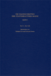 Die Handschriften der Stadtbibliothek Mainz. Band 1