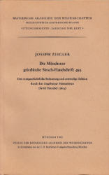 Die Münchener griechische Sirach-Handschrift 493