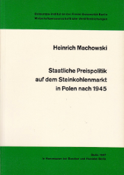 Staatliche Preispolitik auf dem Steinkohlenmarkt in Polen nach 1945