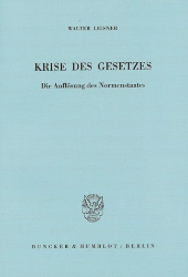 Krise des Gesetzes