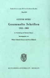 Gesammelte Schriften 1952 - 1983