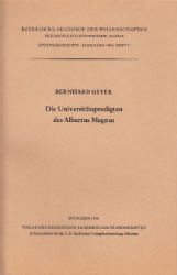 Die Universitätspredigten des Albertus Magnus