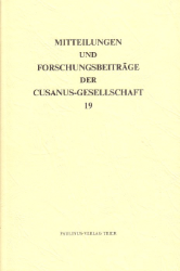 Mitteilungen und Forschungsbeiträge der Cusanus-Gesellschaft. Band 19
