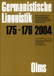 Niederdeutsche Sprache und Literatur der Gegenwart