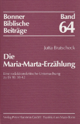 Die Maria-Marta-Erzählung - Brutscheck, Jutta