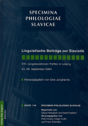 Linguistische Beiträge zur Slavistik XIII