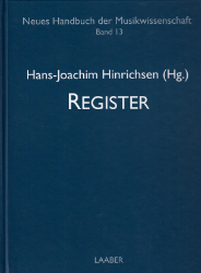 Neues Handbuch der Musikwissenschaft: Register