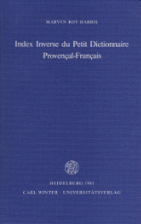 Index Inverse du Petit Dictionnaire Provençal-Français
