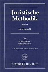 Juristische Methodik. Band II. Europarecht