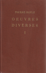 Oeuvres Diverses. Tome Premier