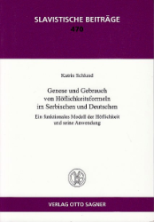 Genese und Gebrauch von Höflichkeitsformeln im Serbischen und Deutschen