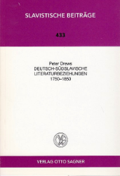 Deutsch-südslavische Literaturbeziehungen 1750-1850