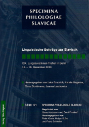 Linguistische Beiträge zur Slavistik XIX