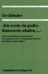 »Ich werde ein großes Kunstwerk schaffen...«